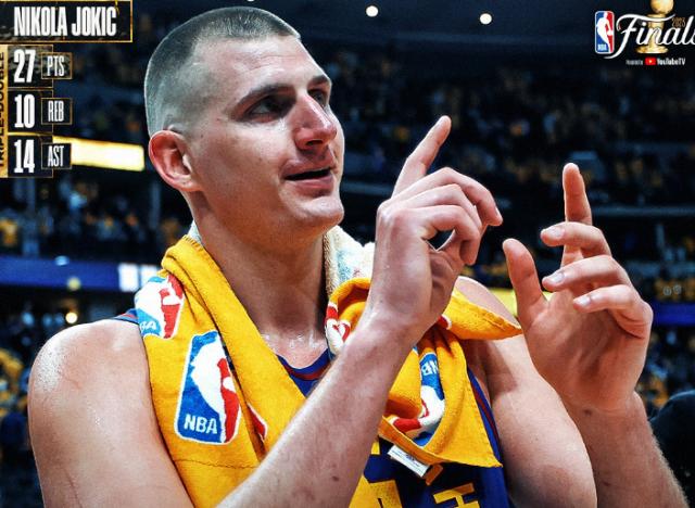 jiuyou-约基奇三双肢解热火防线 总决赛悬念已就此终结?